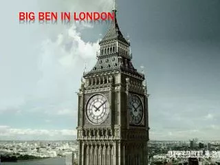 Big Ben in London