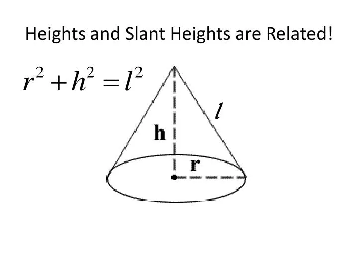heights and slant heights are related
