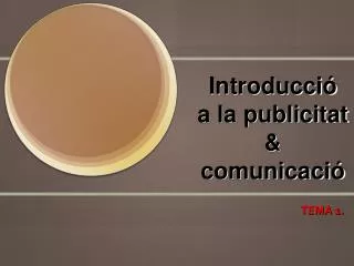 introducci a la publicitat comunicaci