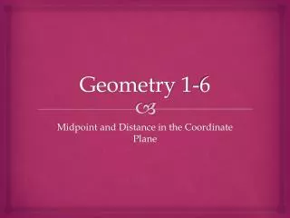 Geometry 1-6