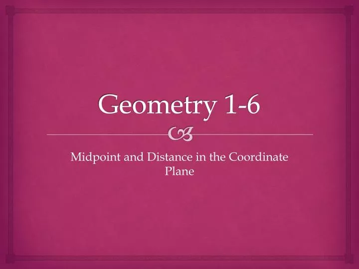 geometry 1 6