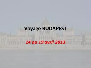 voyage budapest