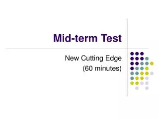 Mid-term Test