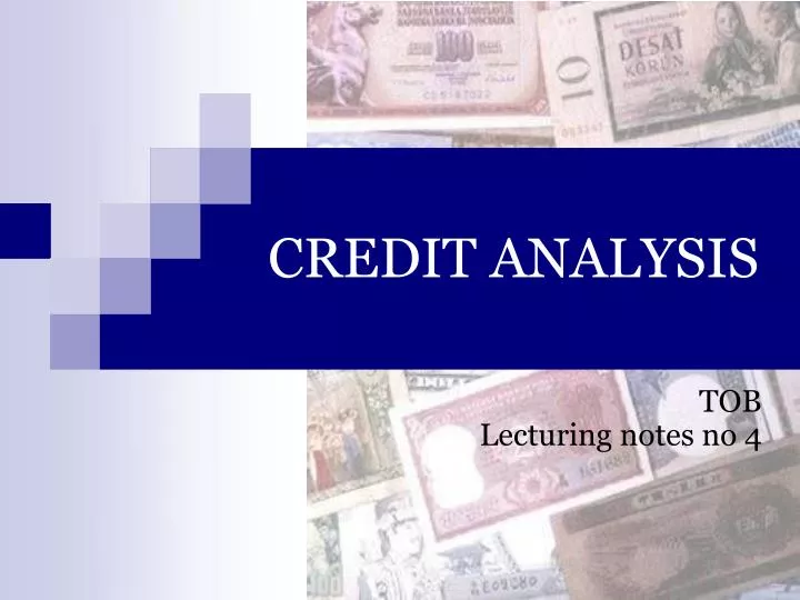 credit analysis