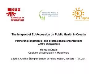 The Imapact of EU Accession on Public Health in Croatia