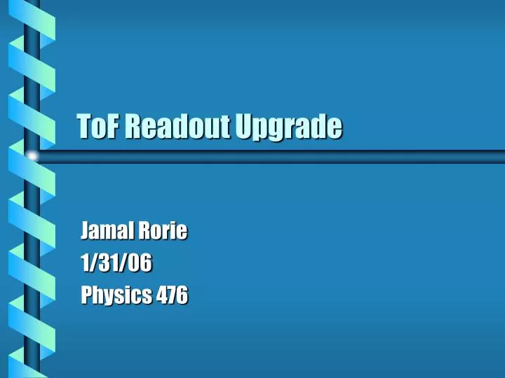 tof readout upgrade