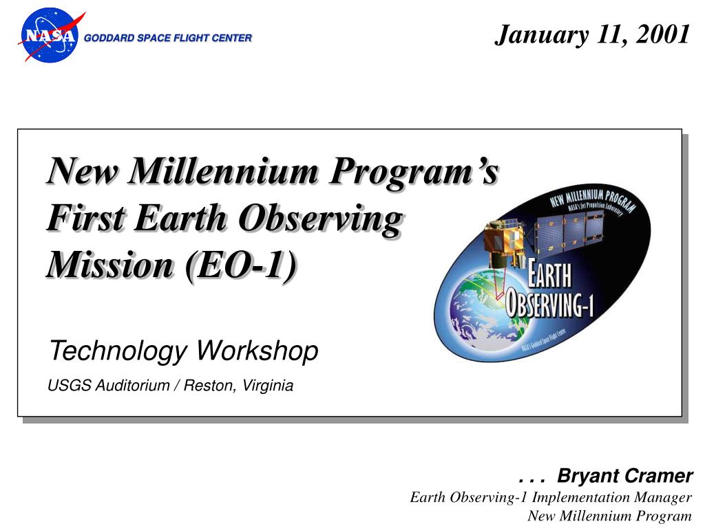 PPT - Overview of EO-1 Earth Observing Mission Technology Workshop at ...