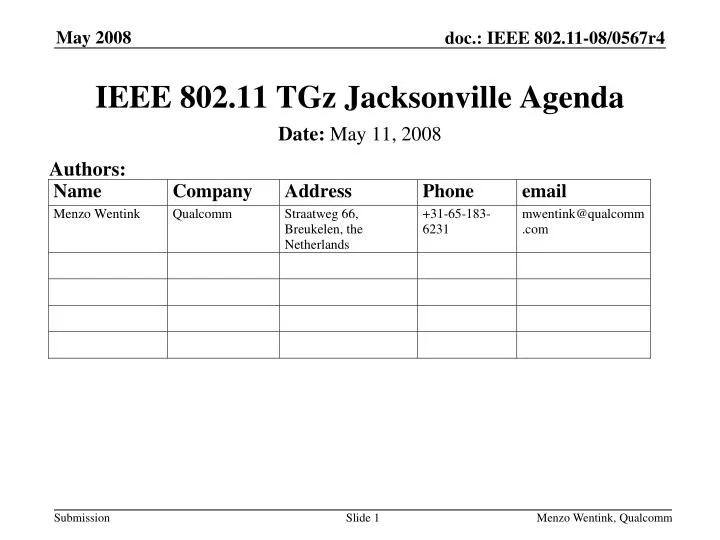 ieee 802 11 tgz jacksonville agenda