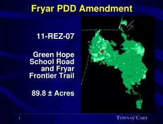 Fryar PDD Amendment