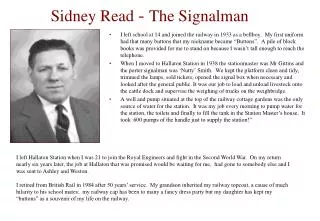 Sidney Read - The Signalman