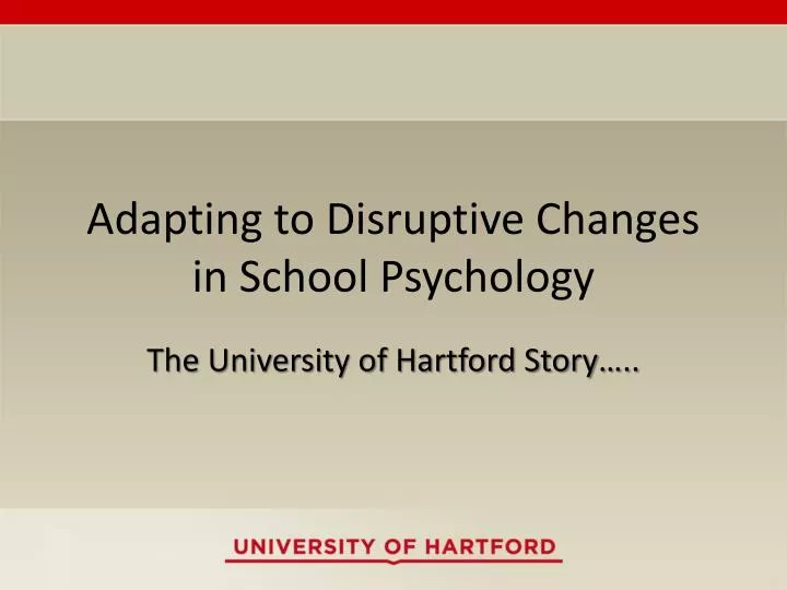 adapting to disruptive changes in school psychology