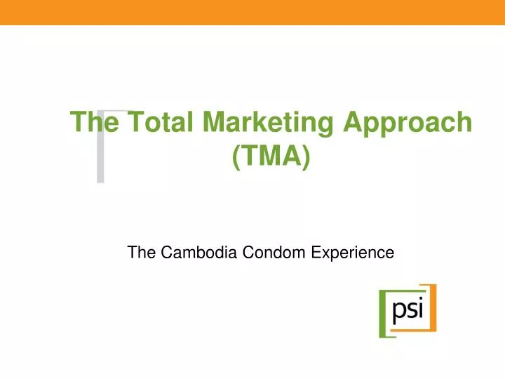the total marketing approach tma