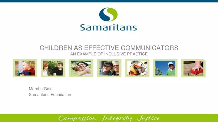 children as effective communicators an example of inclusive practice