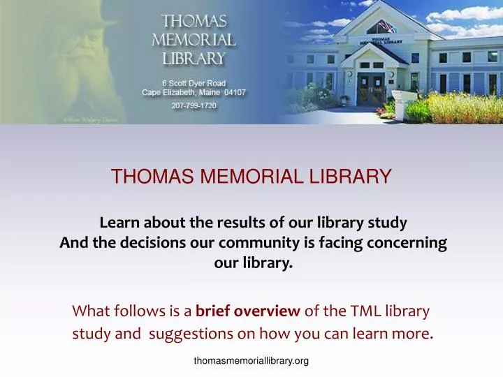 thomas memorial library