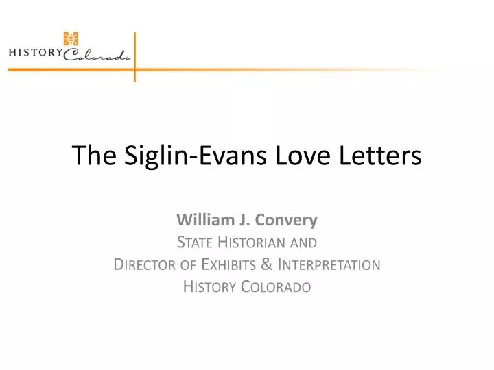 the siglin evans love letters