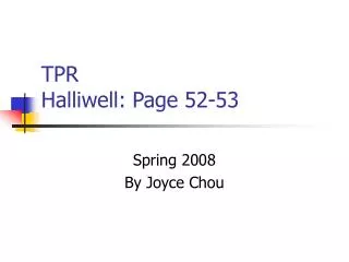 TPR Halliwell: Page 52-53