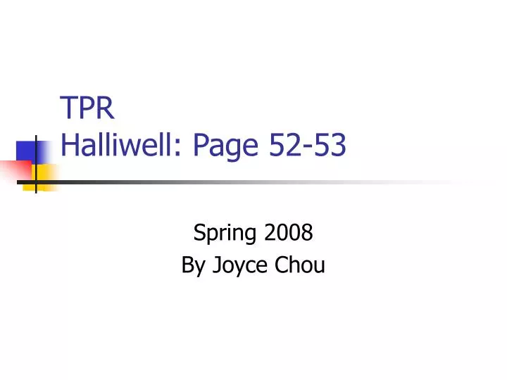 tpr halliwell page 52 53