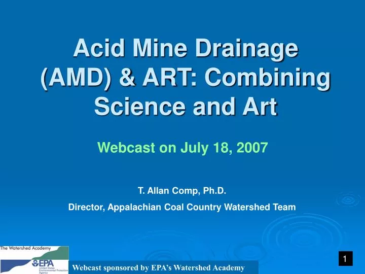 acid mine drainage amd art combining science and art