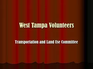 West Tampa Volunteers
