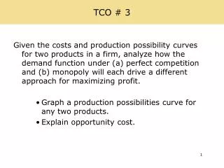 TCO # 3