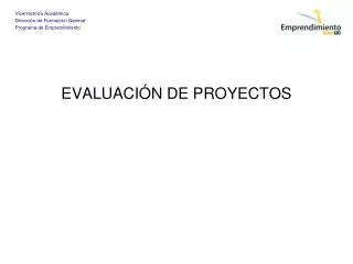 evaluaci n de proyectos