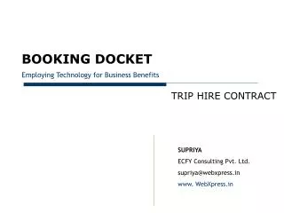 SUPRIYA ECFY Consulting Pvt. Ltd. supriya@webxpress WebXpress