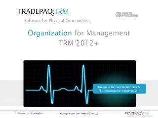 Organization for Management TRM 2012+