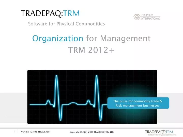 organization for management trm 2012