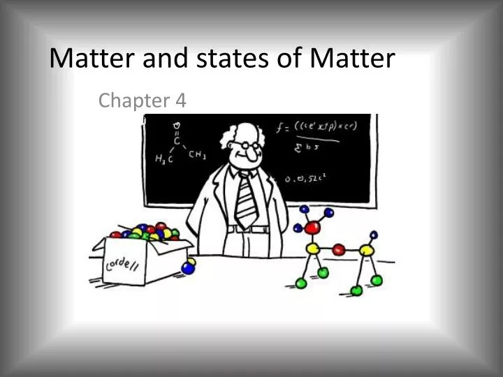 matter and states of matter