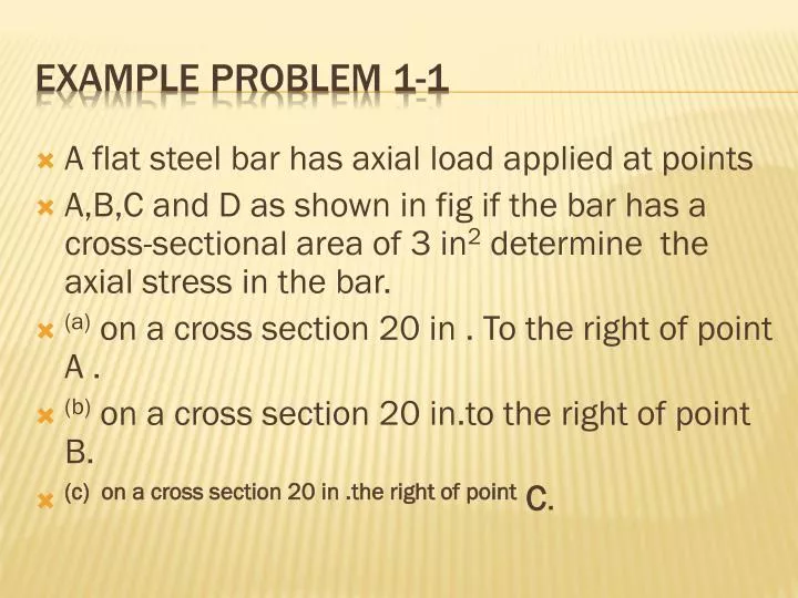 example problem 1 1