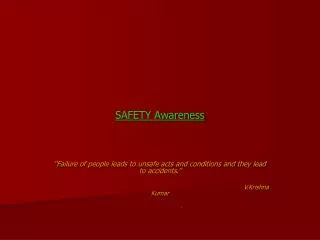 SAFETY Awareness