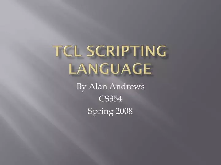 tcl scripting language