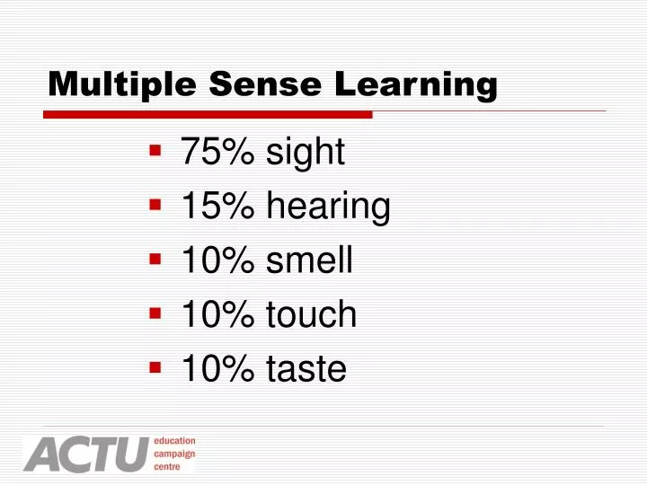 multiple sense learning