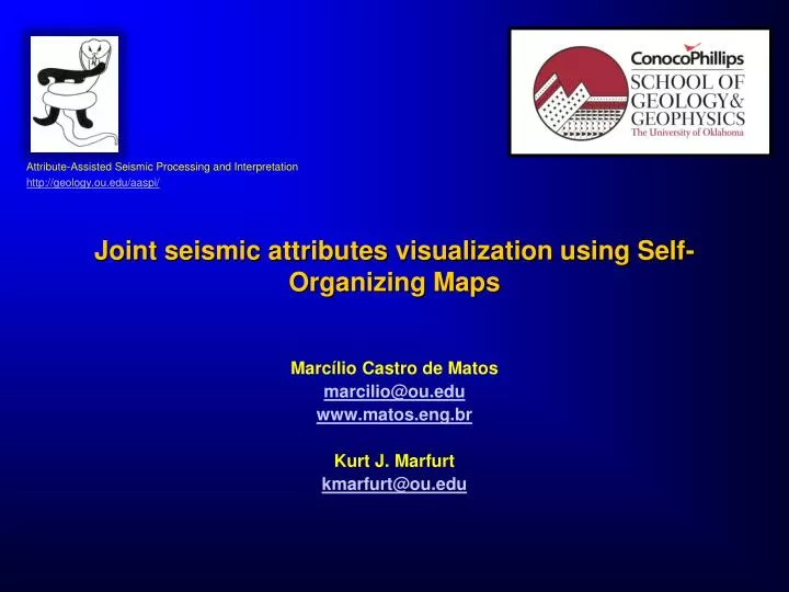 joint seismic attributes visualization using self organizing maps