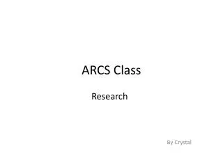 ARCS Class