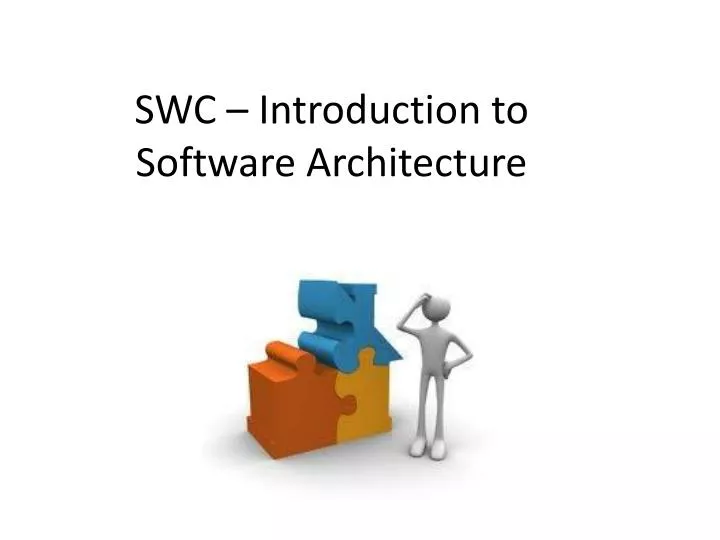 swc introduction to software architecture