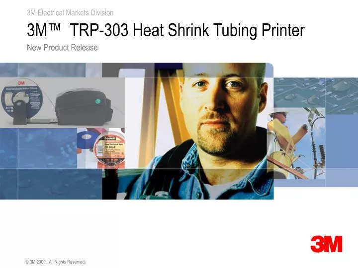 3m trp 303 heat shrink tubing printer