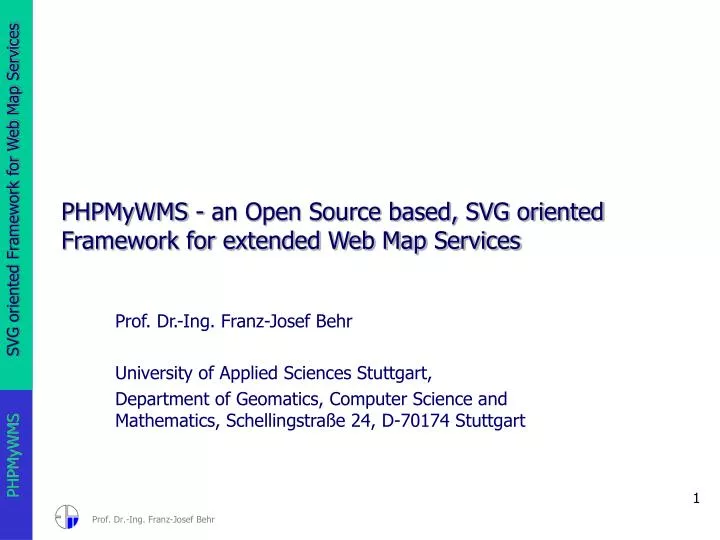 phpmywms an open source based svg oriented framework for extended web map services