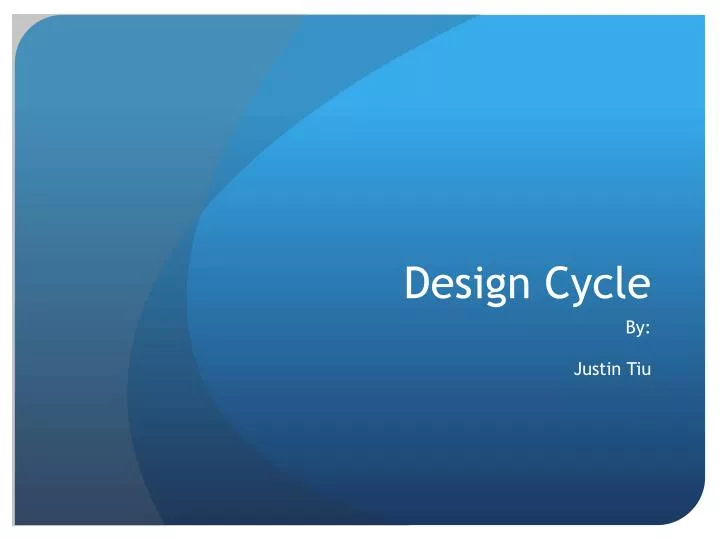design cycle