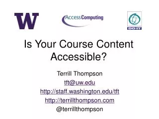 Is Your Course Content Accessible?