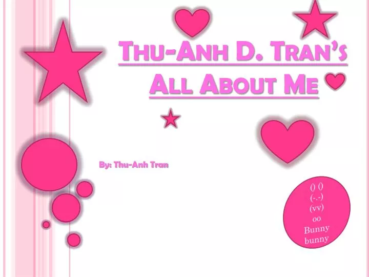 thu anh d tran s all about me
