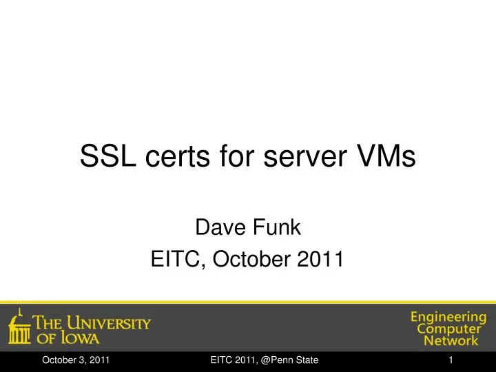 ssl certs for server vms