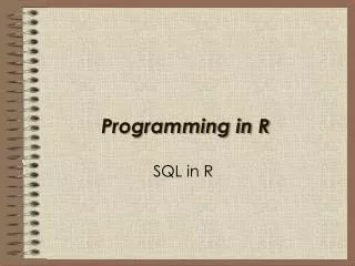 Programming in R