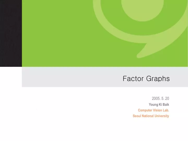 factor graphs