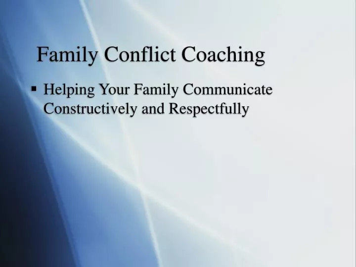 family conflict coaching