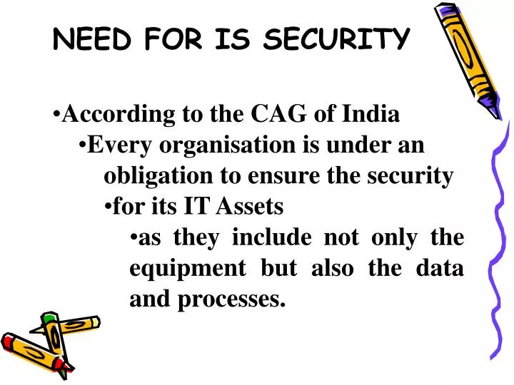 need for is security