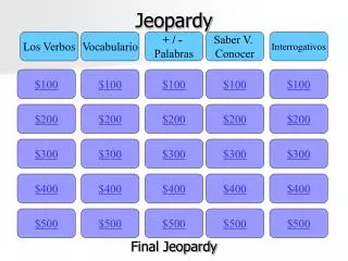 jeopardy