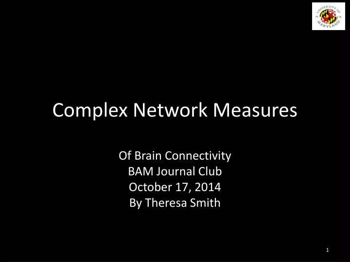 complex network measures
