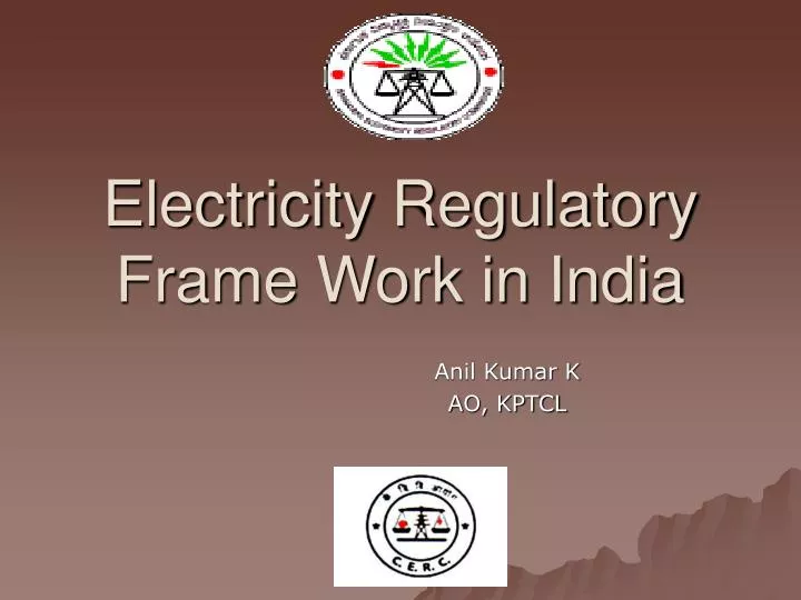 electricity regulatory frame work in india