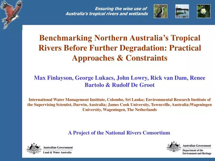 a project of the national rivers consortium